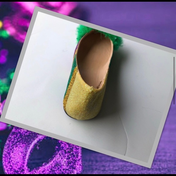 Women’s Custom Mardi Gras Inspired Ballet Shoes - Picture 5 of 8